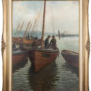 WILLIAM CONSTABLE ADAM FISHERMEN 1882