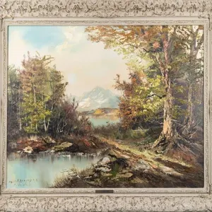 KARL GATERMANN - ALPINE LAKE LANDSCAPE