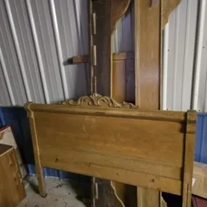 Vintage Head & Foot Boards w/wood side - Double sz