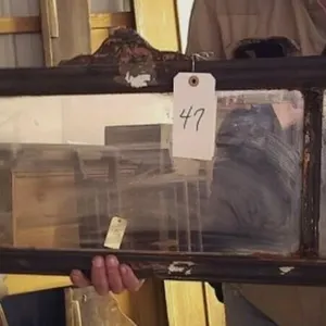 Vintage Art Deco 1920's 3 pane Mirror 39.5" x 13"