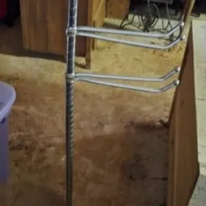 Mid-Century Chrome Freestanding Towel Holder