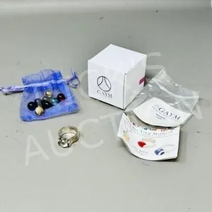 Gaym Sterling Interchangeable marbles ring