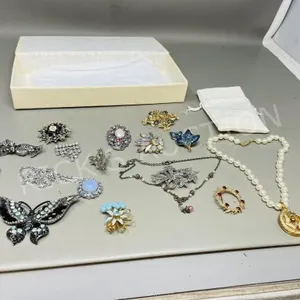 assorted vintage rhinestone jewelry