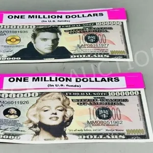 2 one million dollar Elvis & Marylin bills