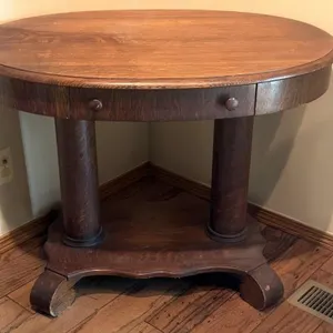 Antique Wood Table 38” x 25.5” x 28.5”