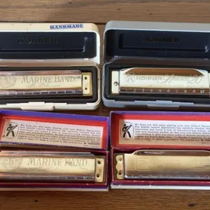 Hohner Harmonicas : Blues Harp, Marine Band, and