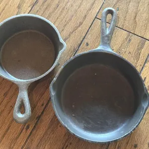 (2) Small Cast Iron Skillets - 6.5” and Smaller