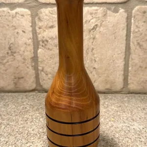 Handmade Wood Vase by Larry Pacey 7.5” Tall