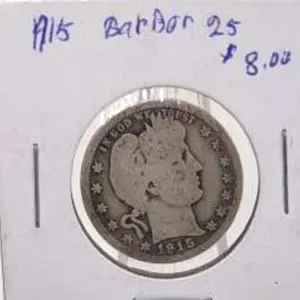 1915 Barber Silver Quarter