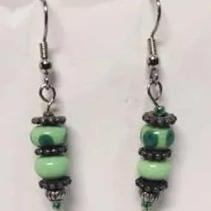 Handmade Glass Hoop Ear Rings by Terry Honstead