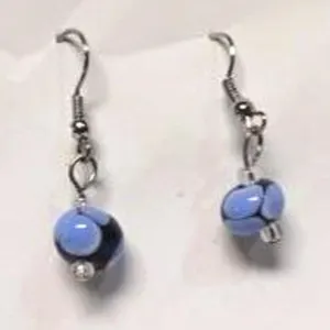 Handmade Glass Hoop Ear Rings by Terry Honstead
