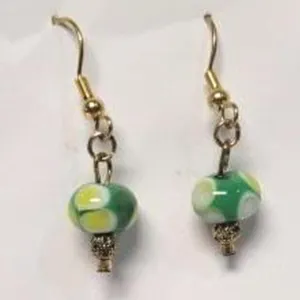 Handmade Glass Hoop Ear Rings by Terry Honstead