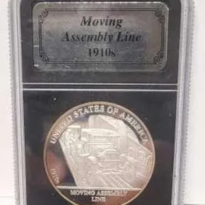 Moving Assembly Line 1910s - .999 Fine Silver