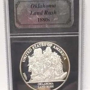 Oklahoma Land Rush 1880s - .999 Fine Silver