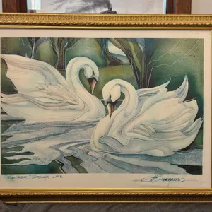 Large Framed Print Entitled “Together Through Life” By Jody Bergsma
