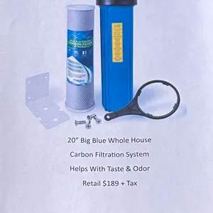 20" Big Blue Whole House Carbon Filtration System Valued At $189