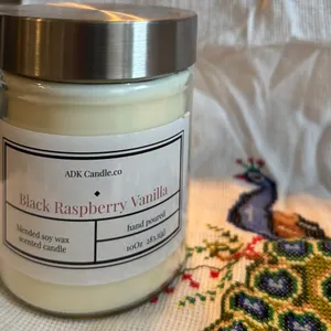 10oZ Scented Soy Wax Candle In Blackberry Raspberry Vanilla