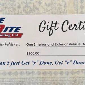 $200 Gift Certificate From Done Rite Autobody & Painting Yorkton
