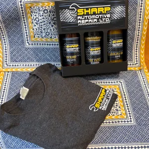 T-Shirt & BBQ Pack Of Seasoning & Sauces From Sharp Automotive