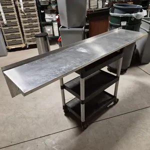 John Boos Stainless Steel Wall Shelf - 72" x 16" - NSF Approved