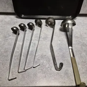 (4) 1oz Stainless Steel Syrup Ladles, (1) Vollrath 4oz Ladle, (1) 2oz Ladle