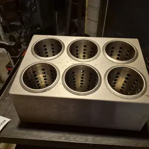 Stainless Steel 6 Hole Utensil Holder