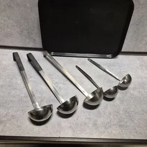 (2) Vollrath 6oz Stainless Steel Ladles - NSF Approved, (3) Assorted Stainless Steel Ladles