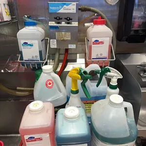 Detergent and sanitizer dispenser system ￼& liquids
