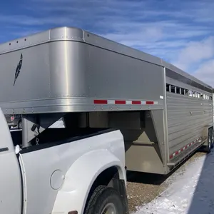 2010 Featherlite Tandem Axle 7.5'x24' Stock Trailer, SN: 1D9AL1522GC619717