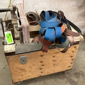 Beaumont Metal Works Industrial Belt Grinder on Shop Built Stand/Dolly