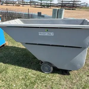 Rolling Tilt Style Trash Cart