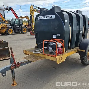Single Axle Plastic Water Bowser, Honda Dust Suppression Unit 