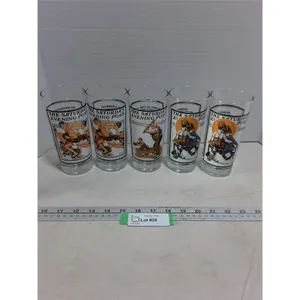 (5) "Saturday Evening Post" Glasses - PICK UP