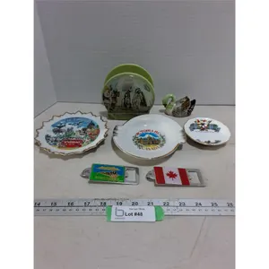 Victoria BC Trinket Dishes, Bottle Openers, Napkin Holder, Swan Shaker