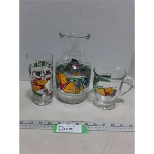 Winnie-the-Pooh Glass Pitcher & Cups