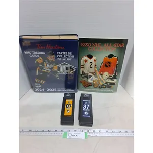 1960's & 70's NHL Card/Sticker Collections & Tim Horton Mini-Sticks - Unauthenticated