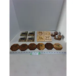 (3) Coaster Sets (Banff Ceramic, Nature & Jamaica Wooden), Mouse on Boot Shakers