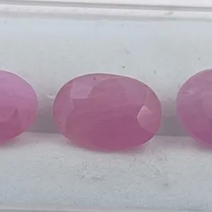 *^6.9 ct Certified Pink Sapphire gemstone Parcel ($12,420 Appraisal)