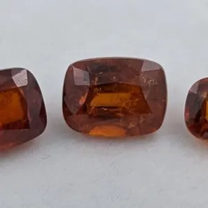 *^9.56 ct Certified Spessartite Garnet gemstone Parcel ($9,000 Appraisal)