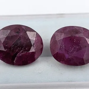 *^10.98 ct Certified Madagascar Ruby gemstone Pair ($21,960 Appraisal)