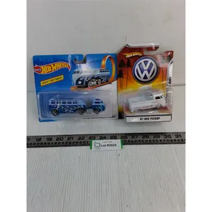 (2) NIB Hot Wheels Diecast Toy Volkswagen (Custom Hauler & 67 Bus Pickup)
