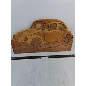 Wooden Volkswagen Wall Decor by A.Smeby - 22" x 13"