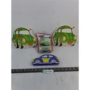 Volkswagen Memorabilia (Foamy Post Cards, NIB Diecast "Fillmore" from Cars Movie, Sealed Candy Tin