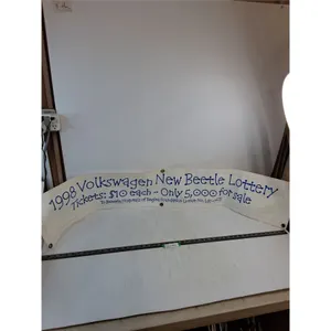 1998 Volkswagen "New Beetle Lottery" 5' Banner for Hospitals of Regina Fundraiser