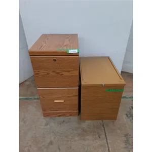 * (2) MDF Locking File Cabinets, No Keys (15x20x30" & 15x23x19") - Cannot Ship