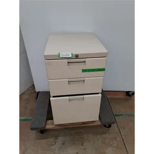 * Heavy Duty Locking 3-Drawer File Cabinet, No Key - 15x18x27" - Pickup Only - Dolly Not Included