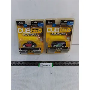 (2) NIB Jada Toys Volkswagen Diecast Toy Vehicles (59 VW Beetle & 62 VW Bus)