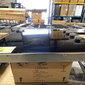 FULGOR MILANO MODEL F3RK24S2. 300 SERIES BLACK 24" 4 ZONE CERAMIC GLASS ELECTRIC COOKTOP