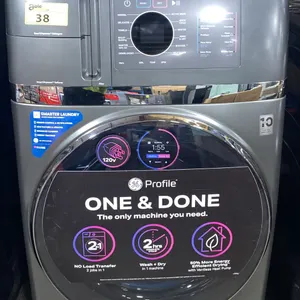 G.E APPLIANCES MODEL PFQ97HSPVDS. 5.5 CU FT ALL IN ONE VENTLESS WASHER/DRYER ULTRA FAST COMBO