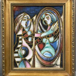 AFTER PABLO PICASSO'S 'GIRL BEFORE A MIRROR'